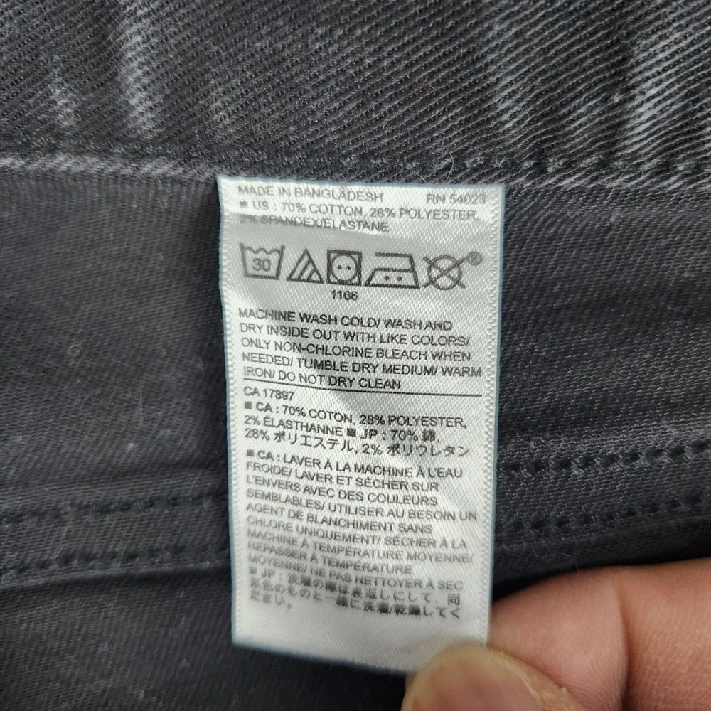 Banana Republic Jeans Men 33x30 Black Denim Slim Fit Stretch Casual Straight Leg